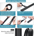 Floor Cable Cover 3ft Brown, LZEOY Cord Covers - Image 3