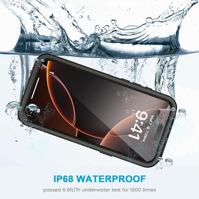 Lanhiem for iPhone 16 Pro Max Case, IP68 Waterproof Dustproof Shockproof Cases - Image 2