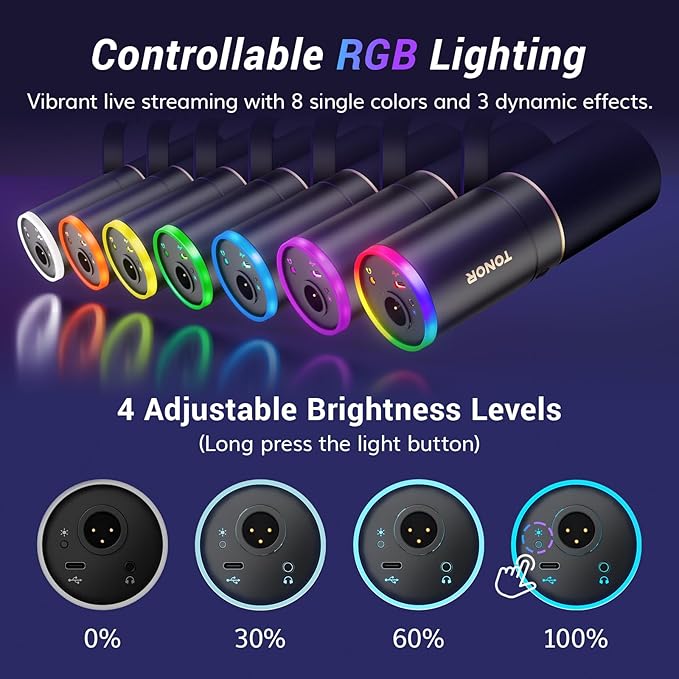 TONOR XLR/USB Gaming Mic, Dynamic Microphone - Image 2