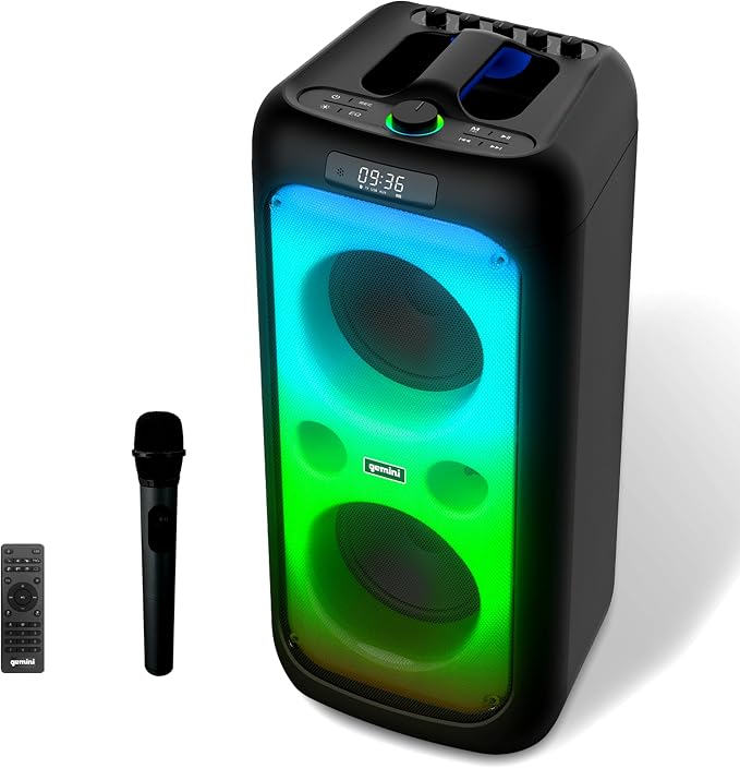 Gemini 200W Portable Bluetooth Party Speaker by GeminiSound