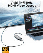 USB C to USB C Hub 10Gbps, 3 USB 3.2 Gen 2 Ports, 4K@60Hz HDMI, 100W PD - Image 7