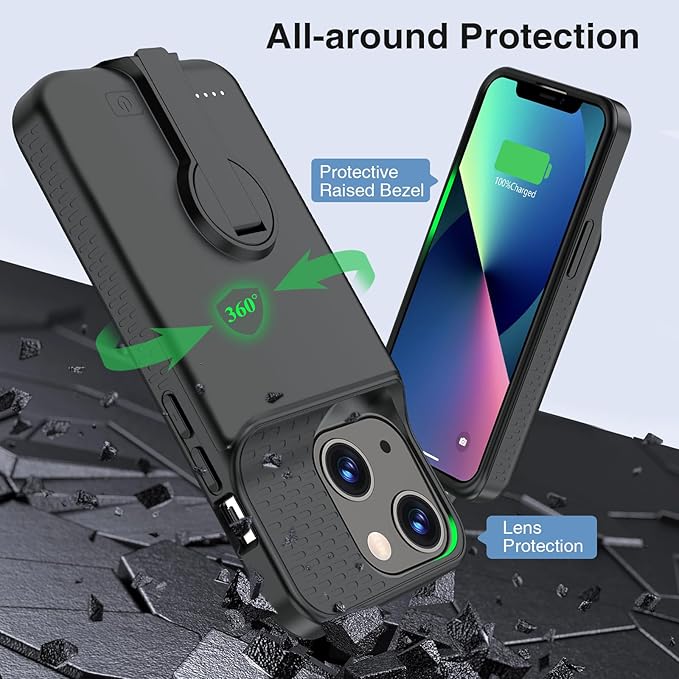 Battery Case for iPhone 13/13 Pro/14/14 Pro Charging Case - Image 5