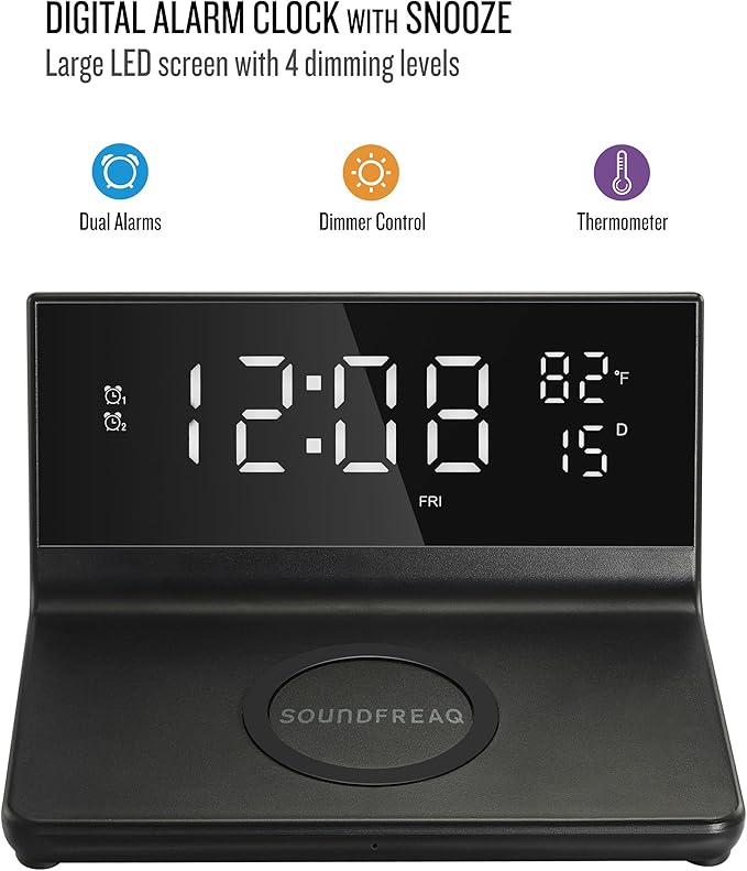 Soundfreaq Charge Rise II, SFQ-20: Digital Alarm Clock, - Image 2