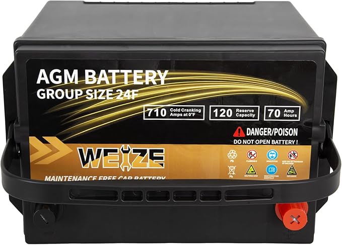 Weize Platinum AGM Battery BCI Group 24F Automotive Battery, 36 Months Warranty - Image 4