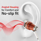 Symphonized Wired Earbuds with Microphone 3.5mm — Noise Isolating Headphones - Image 3