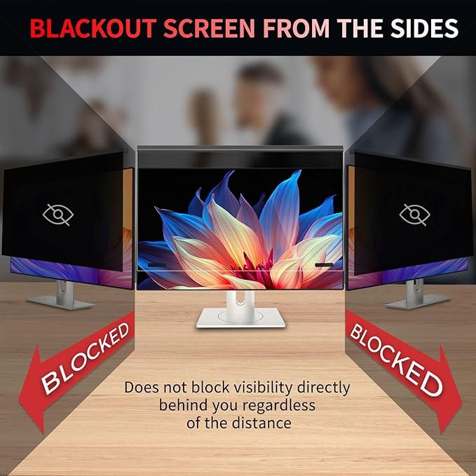 Magnetic 27 Inch Computer Privacy Screen Filter, Hanging Computer Screen - Image 6