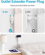 Outlet Extender Stick | Free Combination | USB-A, USB-C Port, 2 AC Outlets - Image 3
