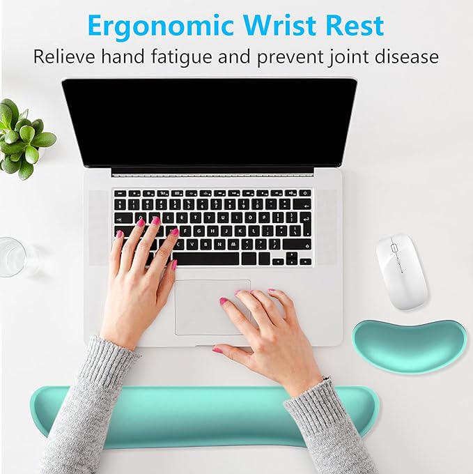 Dapesuom Enlarge Keyboard Wrist Rest, Memory Foam Wrist Cushion - Image 6