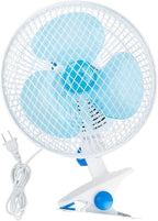 8-Inch Clip on Fan, 2 Speed Convertible Desk Fan by KOCASO