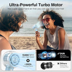 Misting Portable Handheld Fan, Powerful Turbo Motor, 6000mAh Rechargeable - Image 2