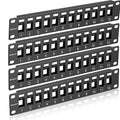 12 Port Mini Blank Keystone Patch Panel by Unknown