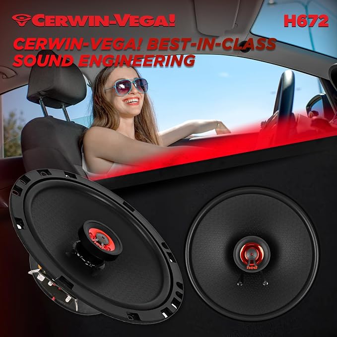 CERWIN-VEGA! HED 2025 Edition -6.75" Coaxial Speaker-H672 - Image 7