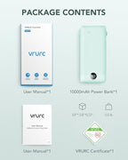 VRURC Portable Charger Built-in Cables and AC Wall Plug, USB C Power Bank - Image 8
