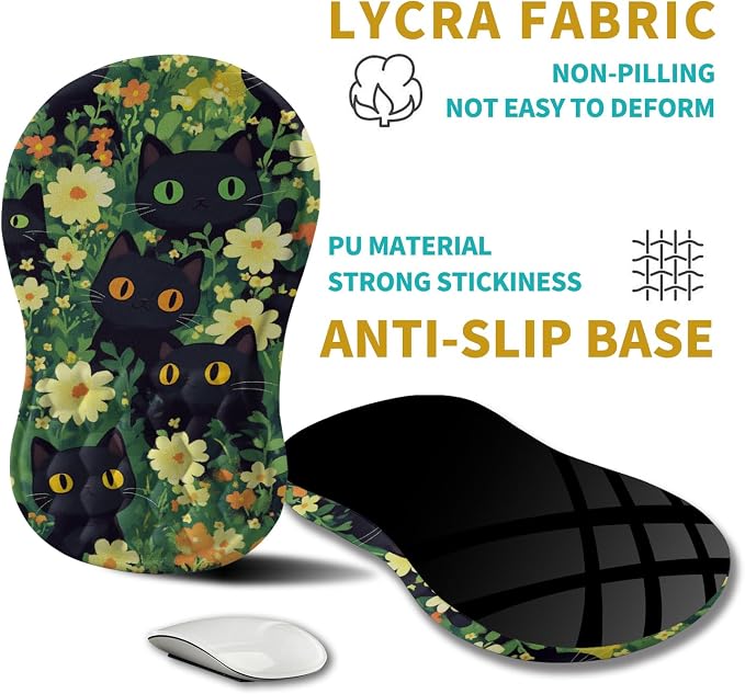 Hokafenle Ergonomic Mouse Pad Wrist Support, Wrist Rest Mousepad - Image 5