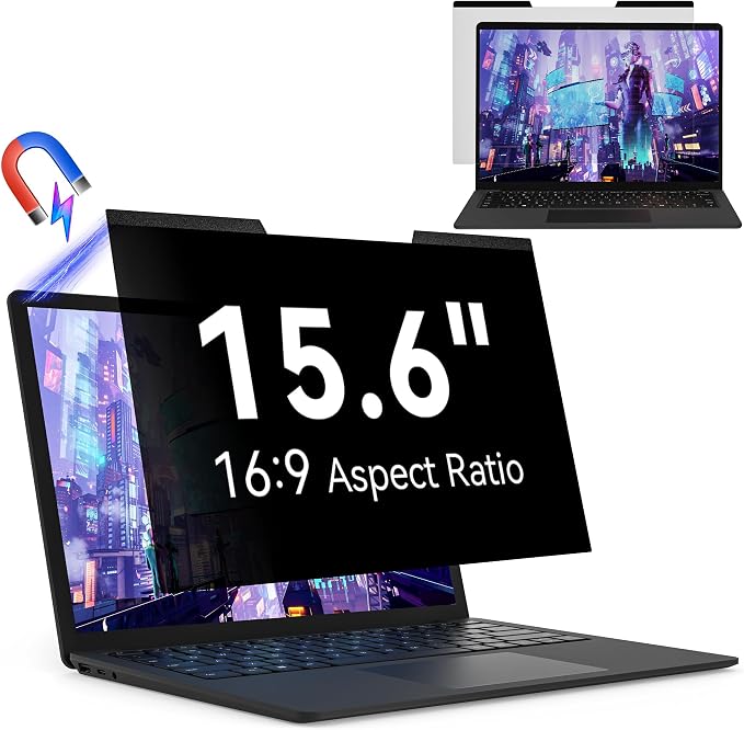 Magnetic 15.6 Inch Laptop Privacy Screen by Protescreen