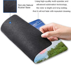 Snowy Mountains Lake Tree Mountains Mouse Pad, Landscape Mouse Pad Custom Design - Image 2