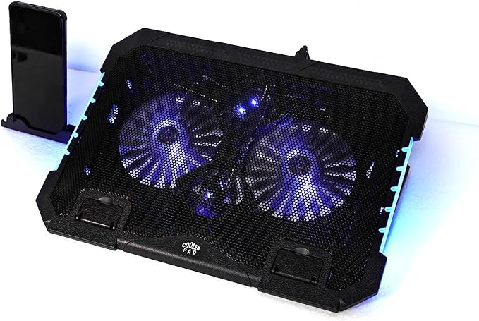 RGB Gaming Laptop Cooling Pad 17-12Inch 4FansFit Apple MacBook Laptop Fan - Image 3