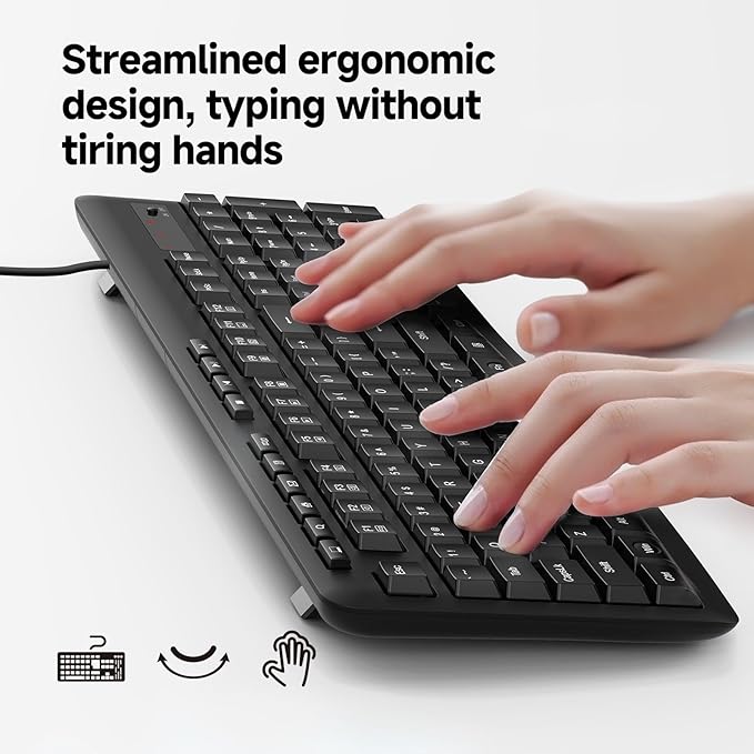 Redragon BK7366 Wired Keyboard, Silent Keyboard - Image 5