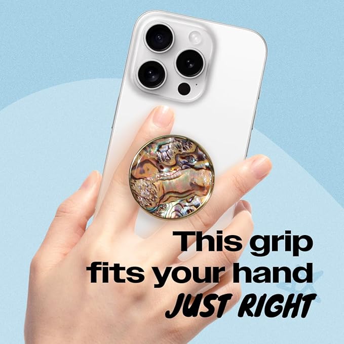 OnTheGrip Cute Natural Seashell Design Round Shape Collapsible Mobile Phone - Image 2