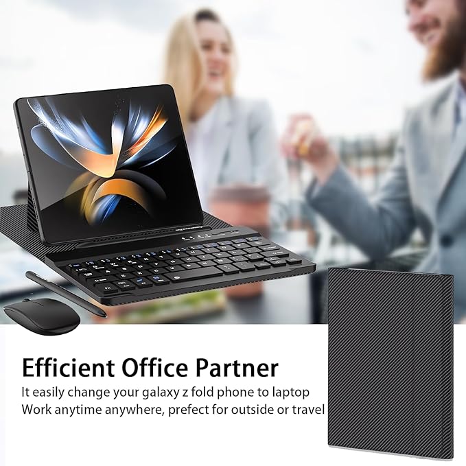 for Samsung Galaxy Z Fold 7 6 5 Keyboard and Mouse, Portable Mini 7.9 inch - Image 6