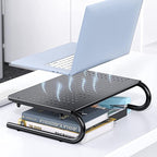 HUANUO Monitor Riser for Desk, Desk Organizer, Laptop Shelf w/Vented for Screen - Image 4