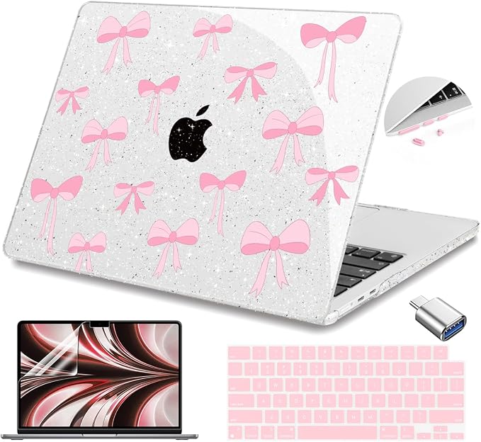 Teryeefi Compatible for MacBook Air 13.6 inch Case 2024-2022 Release Model by Teryeefi