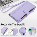 Compatible with iPhone 15 Pro Max Wallet Phone Case-PU Leather Magnetic Flip - Image 5