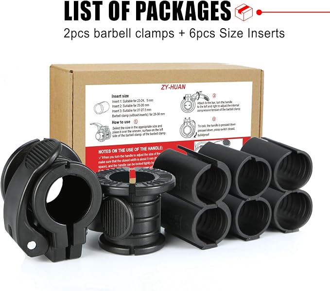 Barbell Clips 1 Inch Quick Release Weight Clamps 0.9-1.18inch Multi-Size - Image 6