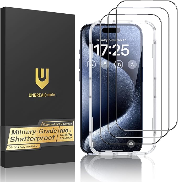 UNBREAKcable 3-Pack Screen Protector by UNBREAKcable