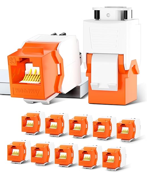 AMPCOM CAT6 RJ45 Keystone Jack by AMPCOM