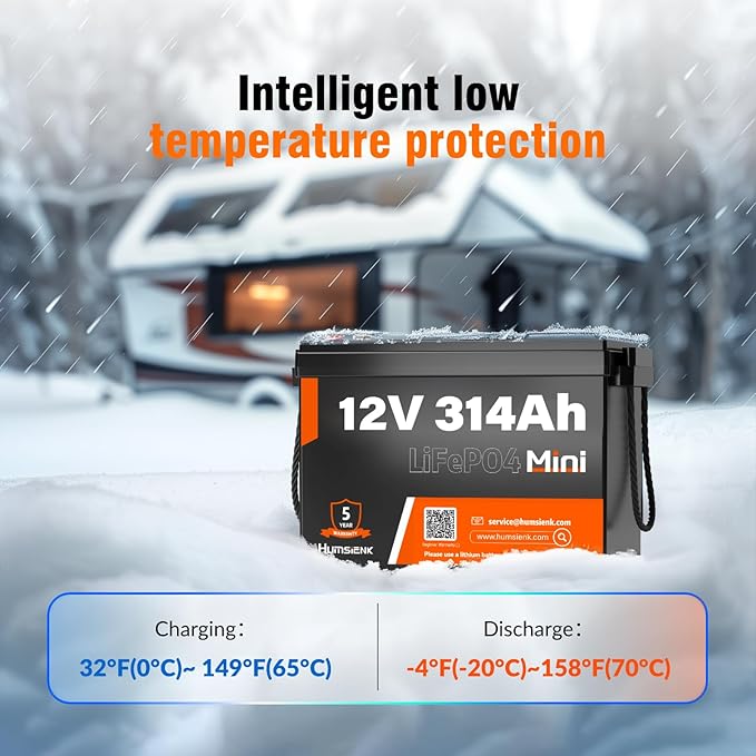 12V 300Ah LiFePO4 Lithium Mini Battery, Max. 4019Wh Energy, 15000+ Deep Cycles - Image 6