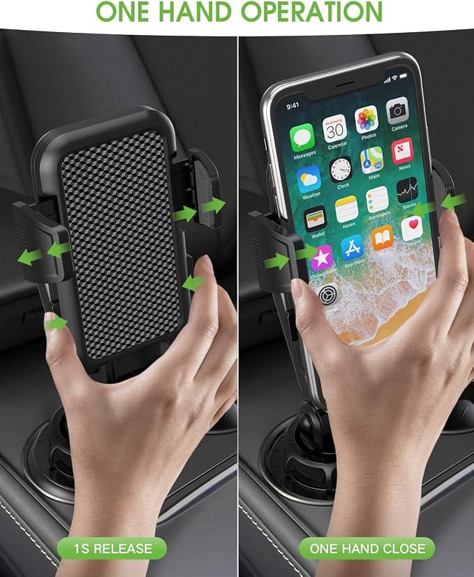 2025 Upgraded Cup Phone Holder for Car, Universal No Shaking Cup Holder Phone - Image 7