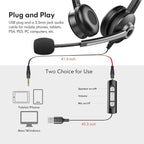 USB Computer Headset with Microphone - Image 5