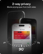 ZAGG InvisibleShield Glass Elite Privacy iPhone 15 Screen Protector - Image 3