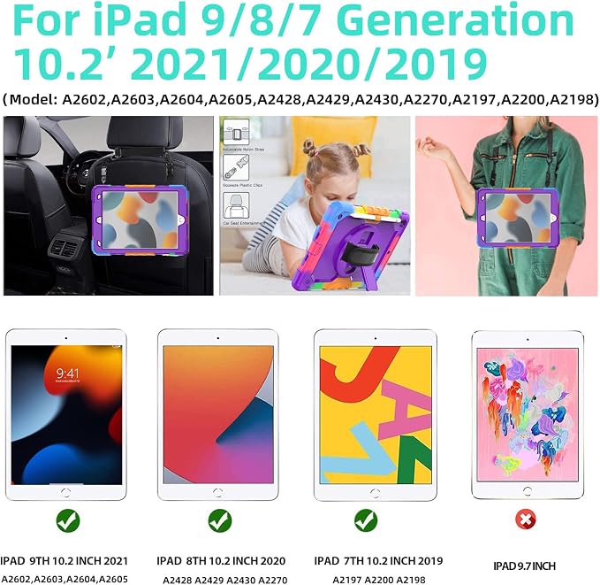 BLOSOMEET Case for iPad 9th/8th Generation 2021/2020 10.2 Inch - Image 2