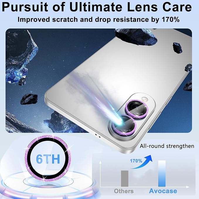 for Samsung Galaxy S25 Edge Camera Lens Protector, Individual Metal Ring - Image 7