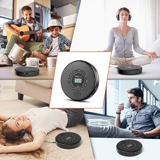 Kuephom Portable CD Player Rechargeable - Image 6