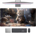 Lotus Cat XL Extended Large Gaming Mouse Pad by TENG+DA+QING