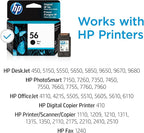 HP 56 Black Ink Cartridge | Works - Image 2