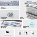 EPOMAKER TH108 Full Size Mechanical Keyboard, Wireless Gaming Keyboard - Image 2