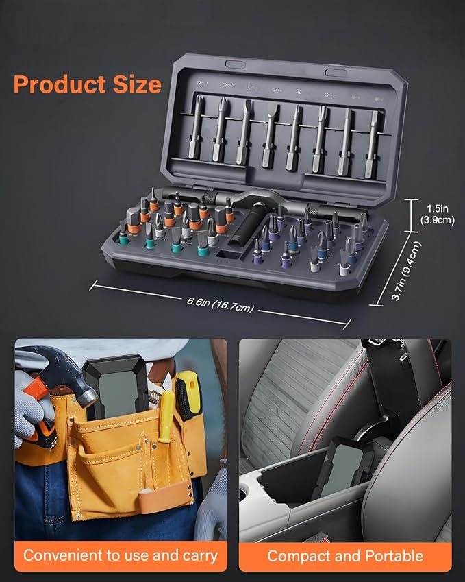 42 in 1 Magnetic Screwdriver, Screwdriver Set, Ring Doorbell, Furniture and DIY - Image 7