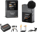 COMICA BoomX-D1 PRO Wireless Lavalier Microphone, 16GB Storage, Safety Audio by COMICA