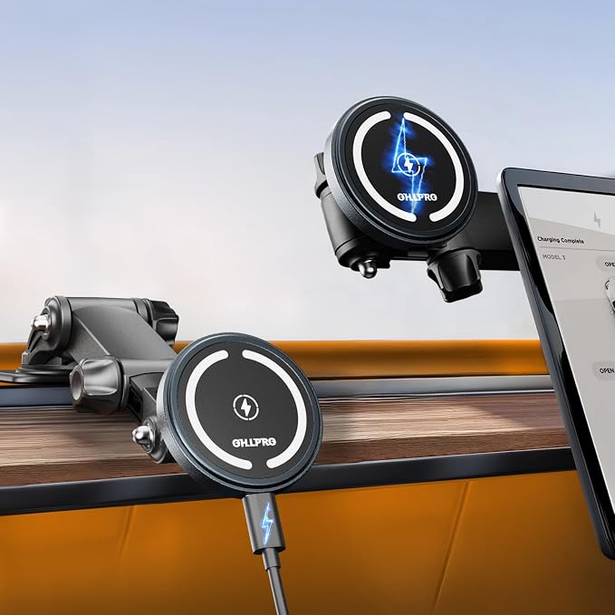 OHLPRO for MagSafe Car Charger Mount for iPhone 16 15 14 13 Pro Max, 15W Fast by OHLPRO
