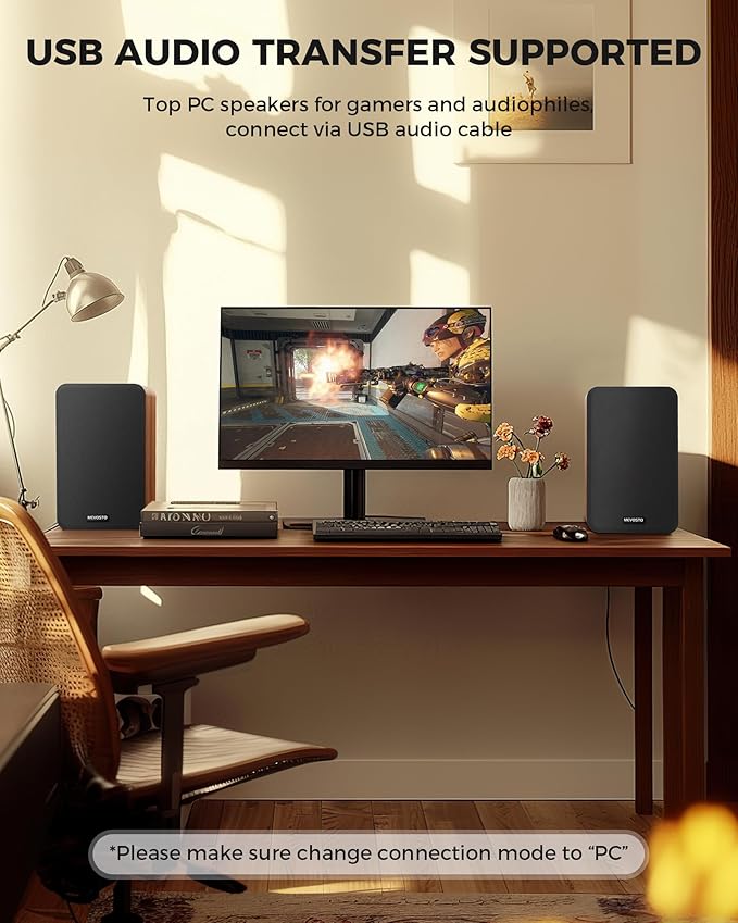 Active Bookshelf Speakers 36W RMS - Image 4