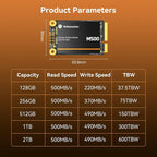 Yottamaster M500 1TB mSATA SSD SATA III 6Gb/s, mSATA Internal Solid State Drive - Image 8