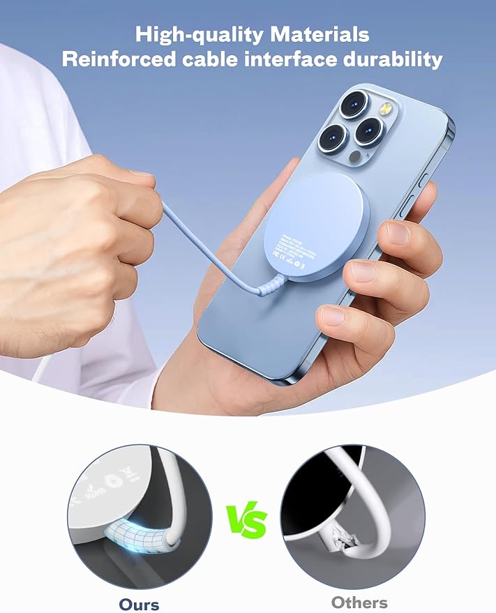 Magnetic Wireless Charger Fast Charge Strong Magnet Charging Pad - Image 8