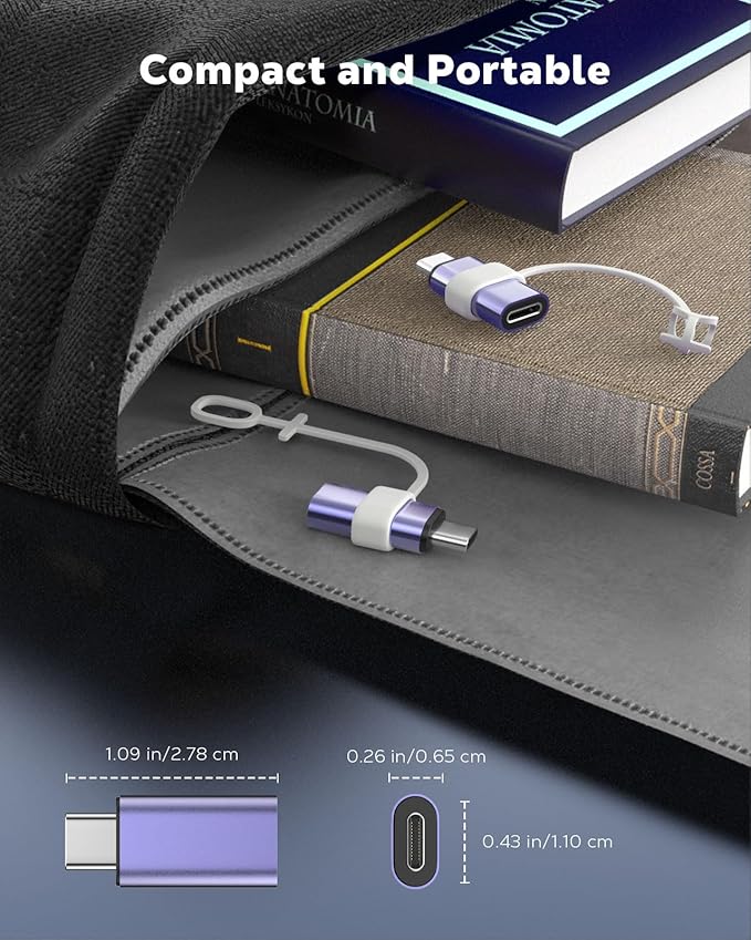 MoKo 4 Pack Lightning Female to USB C Male Adapter, USB-C Lightning Adapter - Image 8