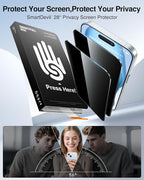 SMARTDEVIL 2 Pack for iPhone 15 Plus Privacy Screen Protector, Military Grade - Image 2