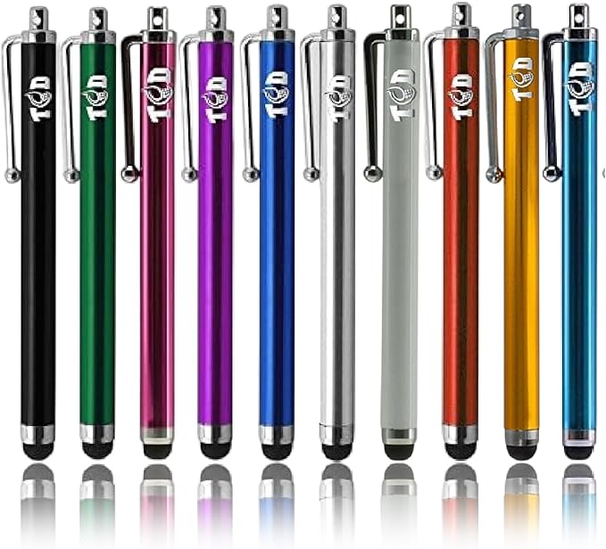 TCD 10 Pack Stylus Pen for Touch Screen, Universal Capacitive Digital Stylus by THE+CASE+DOCTOR+GET+YOUR+CASE+LIFT+WITH+THE+CASE+DOCTOR