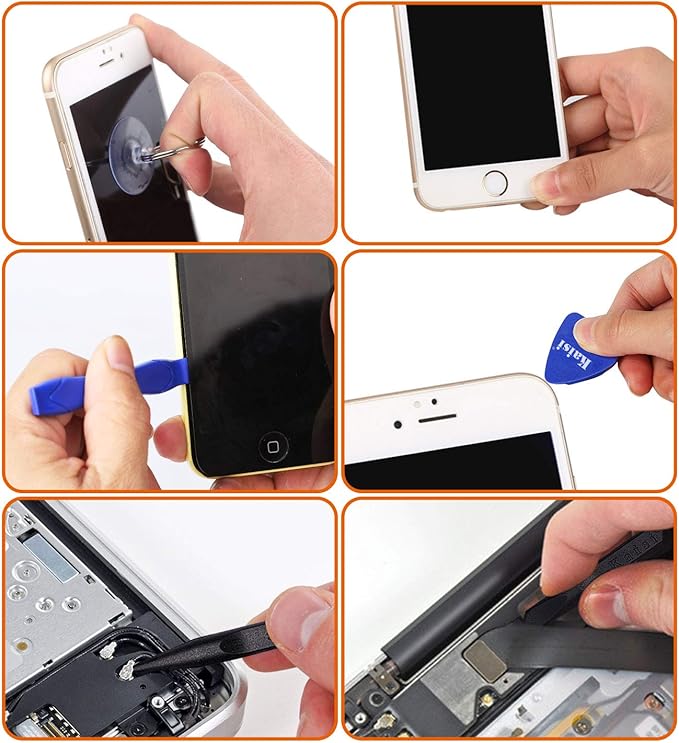 Kaisiking 11 PCS Screen Suction Cup Kit LCD Screen Opening Tools Screen - Image 5